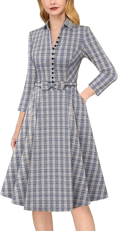 VFSHOW Womens Elegant Vintage Cocktail Party Mermaid Bodycon Midi Mid-Calf Dress