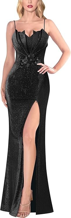 VFSHOW Womens Elegant Vintage Cocktail Party Mermaid Bodycon Midi Mid-Calf Dress